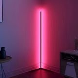 Lampadaire LED d'Angle Minimaliste avec Synchronisation Musicale