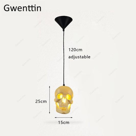 Lampe Décorative Rétro Tête de Mort pour Halloween - Lampe Deco Vintage