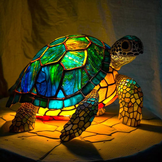 Lampada Decorativa in Vetro Colorato BeastiGlow - Illuminazione Unica per Soggiorno