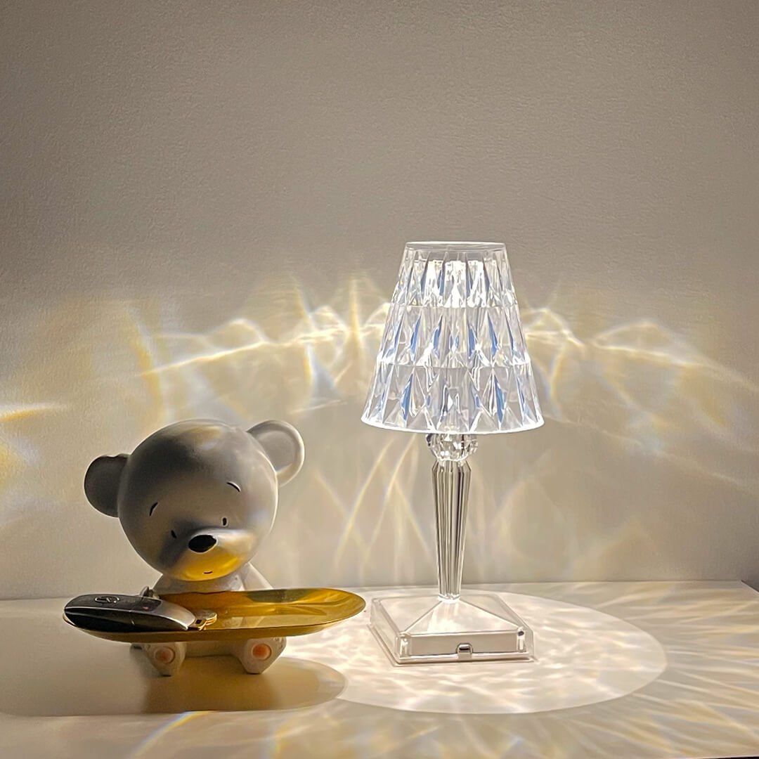 Seona Lamp - Oplaadbare Kristallen Touch Nachtlamp