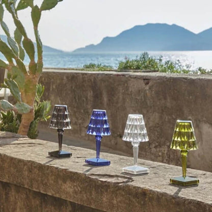 Lampe Seona - Lampe De Chevet Cristal Rechargeable Tactile