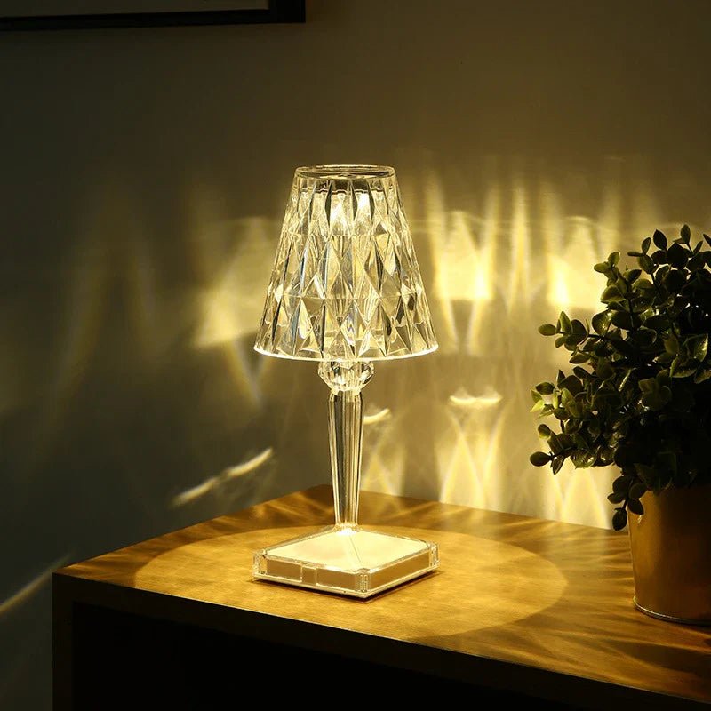 Seona Lamp - Oplaadbare Kristallen Touch Nachtlamp