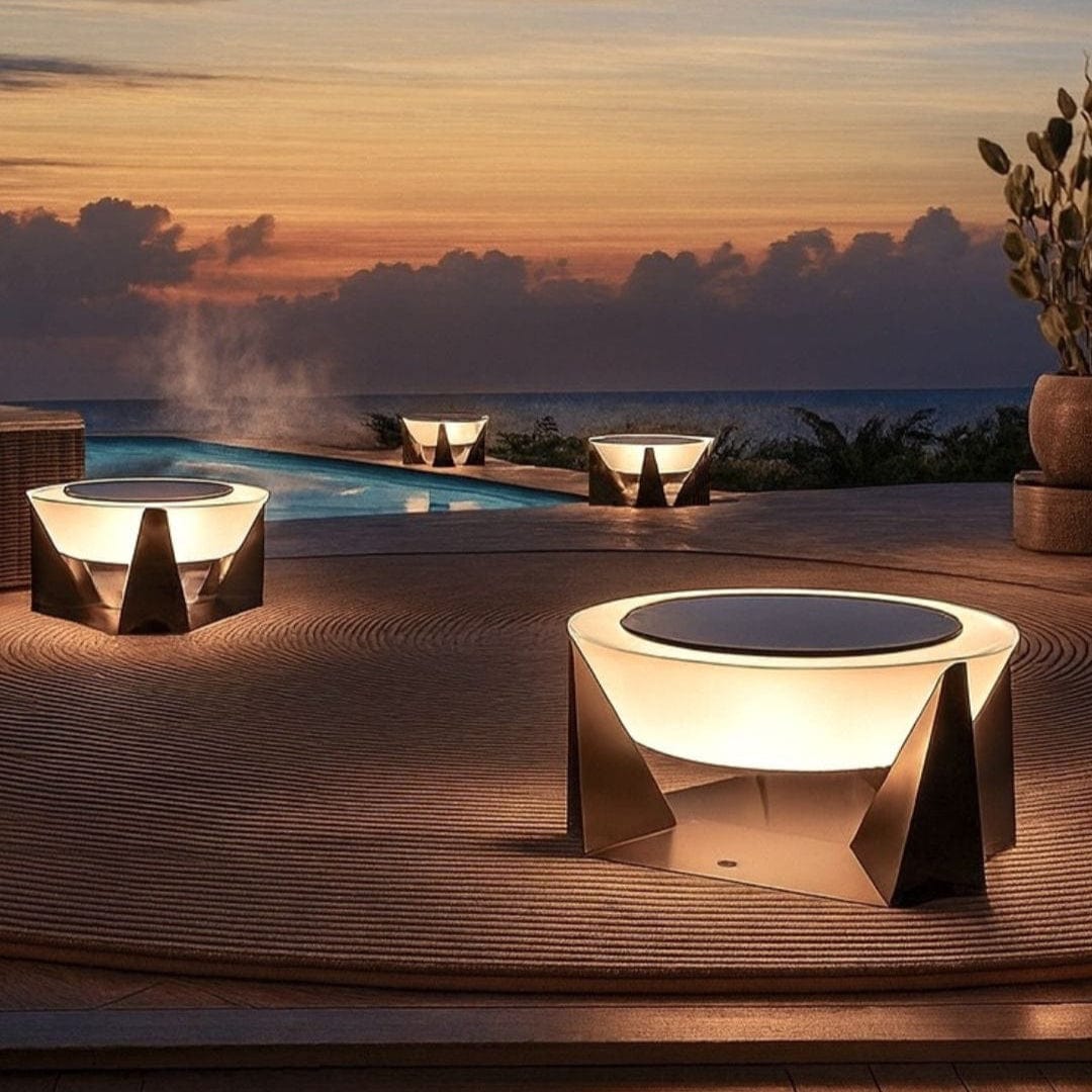 Lampe Solaire d'Extérieur - Phare d'Atterrissage Résistant aux Intempéries