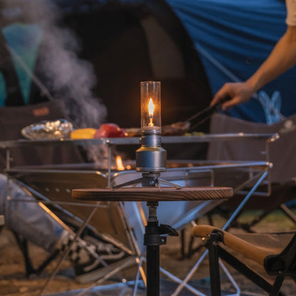 Lampe de Camping Portable en Aluminium - Lueur Chaleureuse et Durable