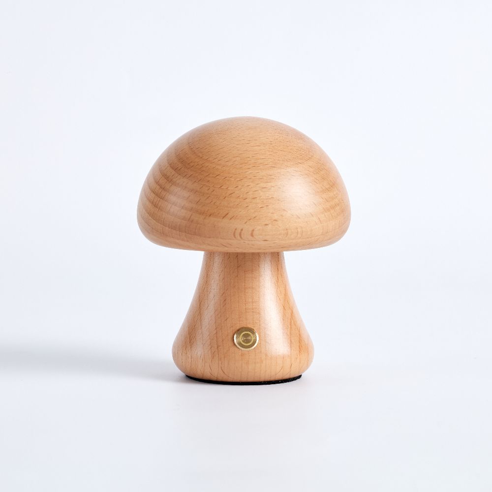 Lampe de Table Champignon Milo - Lampe Rechargeable Sans Fil avec 3 Niveaux de Luminosité