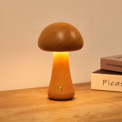Lampe de Table Champignon Milo - Lampe Rechargeable Sans Fil avec 3 Niveaux de Luminosité