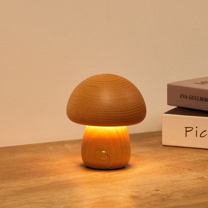 Lampe de Table Champignon Milo - Lampe Rechargeable Sans Fil avec 3 Niveaux de Luminosité