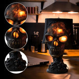 Lampe de Table Gothique SkullFire - Éclairage LED Ambiant Décoratif