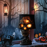 Lampe de Table Gothique SkullFire - Éclairage LED Ambiant Décoratif