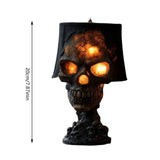 Lampe de Table Gothique SkullFire - Éclairage LED Ambiant Décoratif