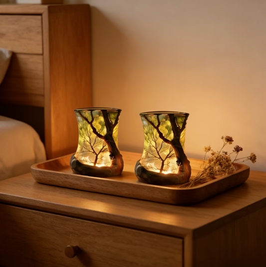 Lampada da Tavolo LED Decorativa - Illuminazione d'Atmosfera Naturale