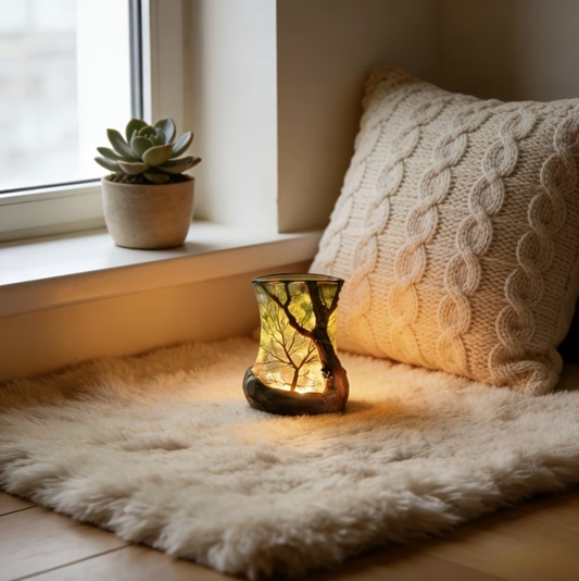 Lampada da Tavolo LED Decorativa - Illuminazione d'Atmosfera Naturale