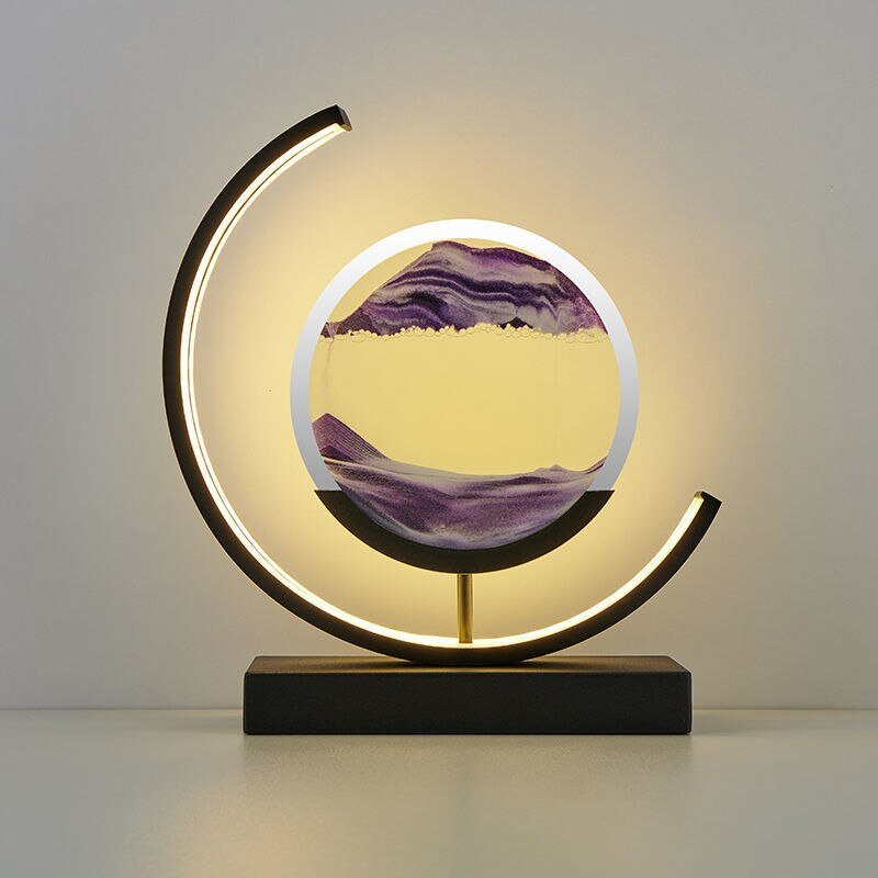 Lampe de Table LED Sables Mouvants - Éclairage Ambiant Artistique