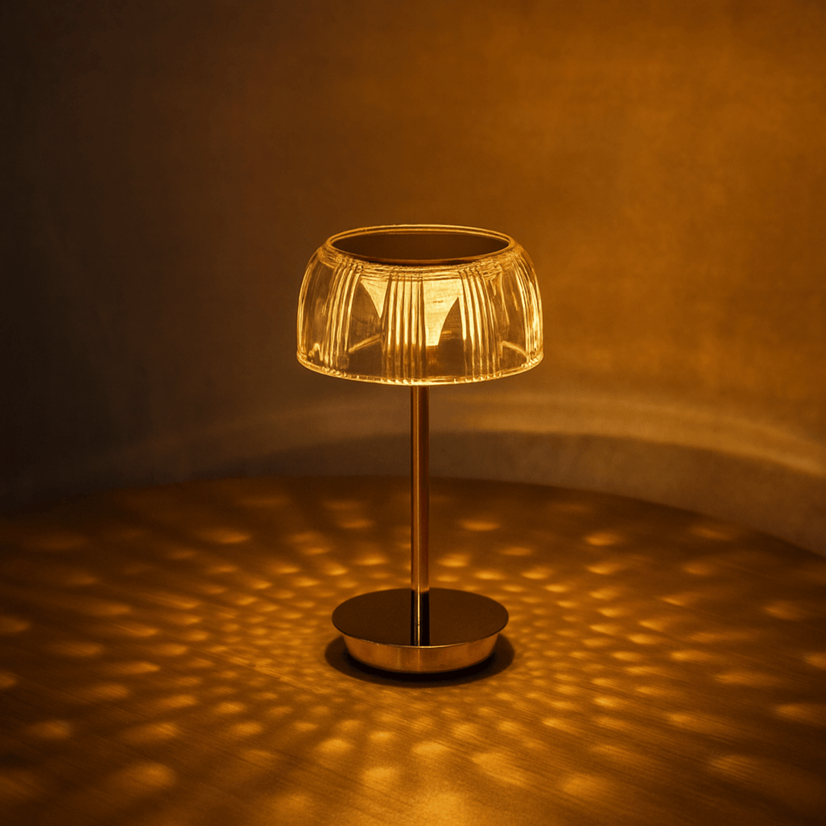 Lampada da Tavolo Ricaricabile Wireless Lunara Jellyfish - Illuminazione Tattile a LED