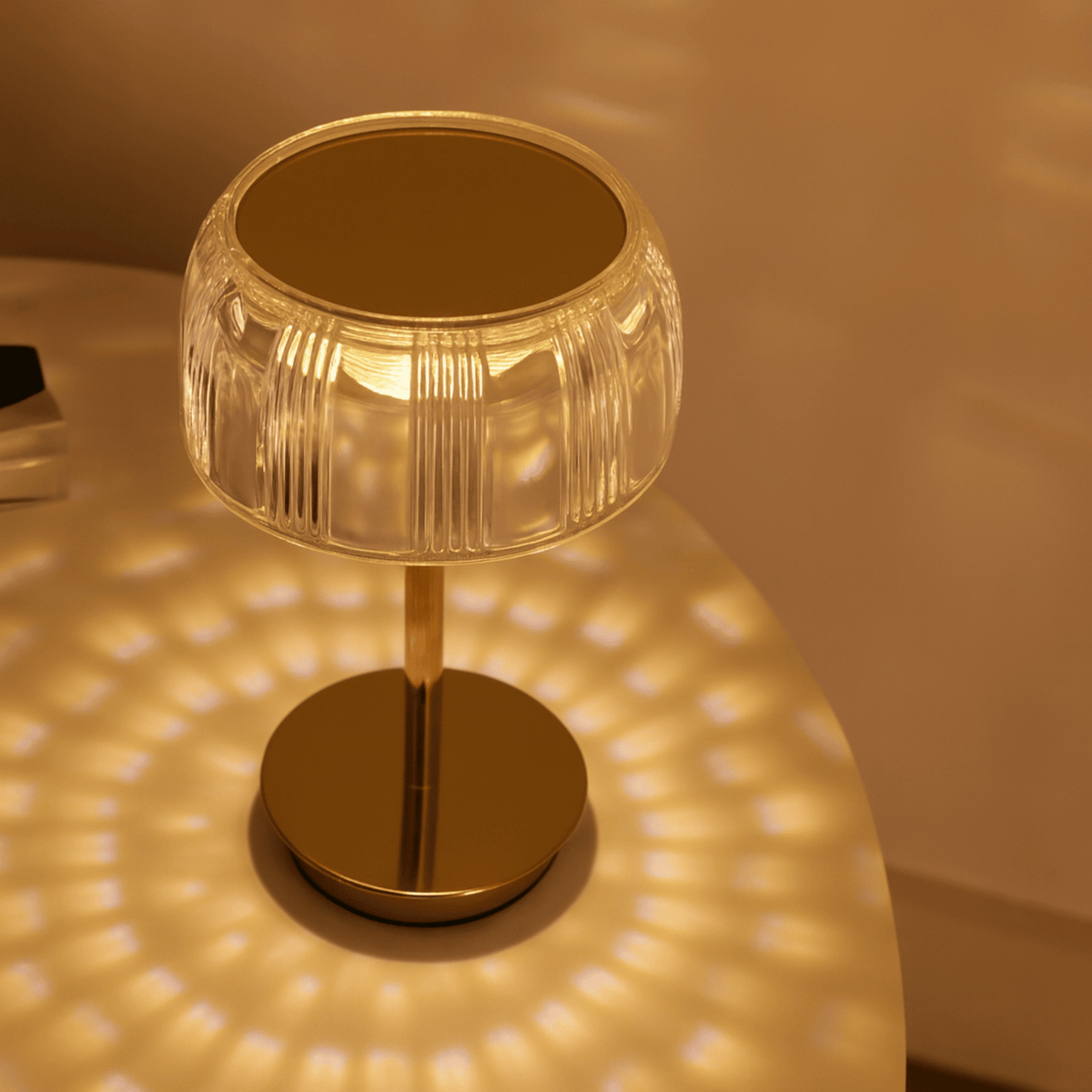 Lampada da Tavolo Ricaricabile Wireless Lunara Jellyfish - Illuminazione Tattile a LED