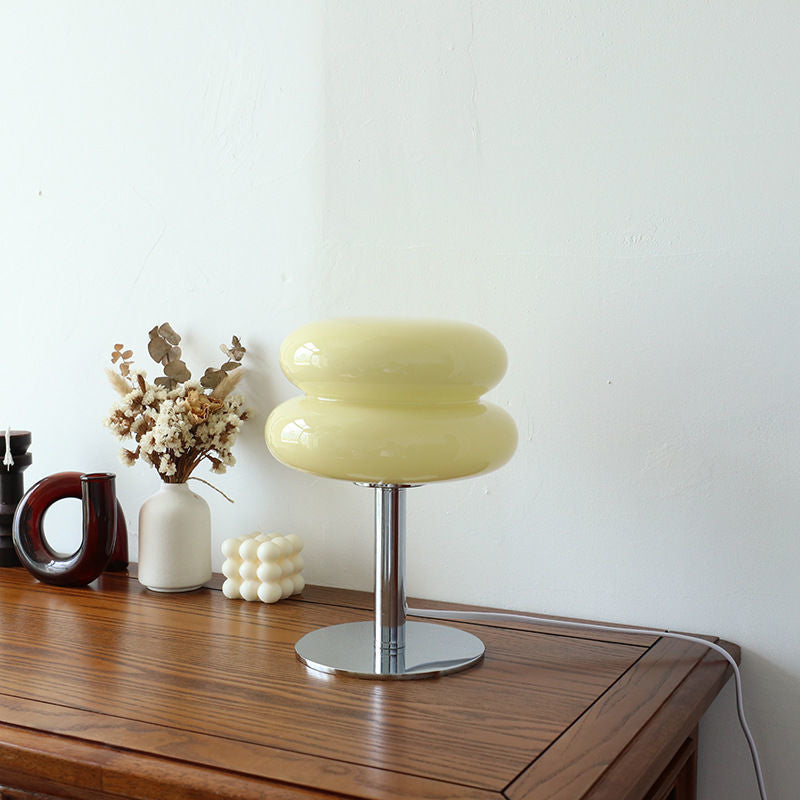 Lampe de Table en Verre Design Italien - Éclairage Ambiant Élégant