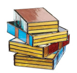 Lampe de livre en vitrail GlassNovel - Éclairage artistique fait main