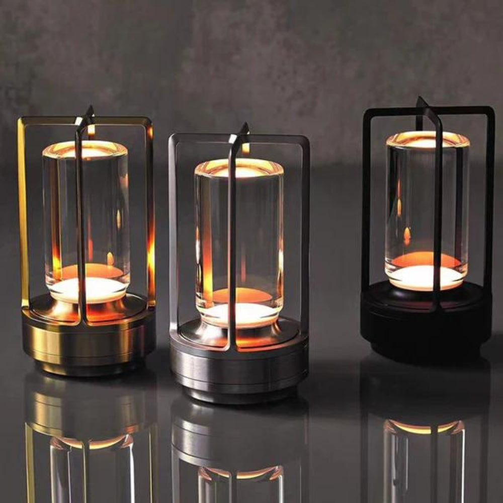 Lanterne Casa Nordic - Lampe de Table Rechargeable et Dimmable