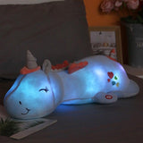 Unicorno Luminoso di Peluche con LED Arcobaleno - Peluche Morbido e Luminoso per Bambini