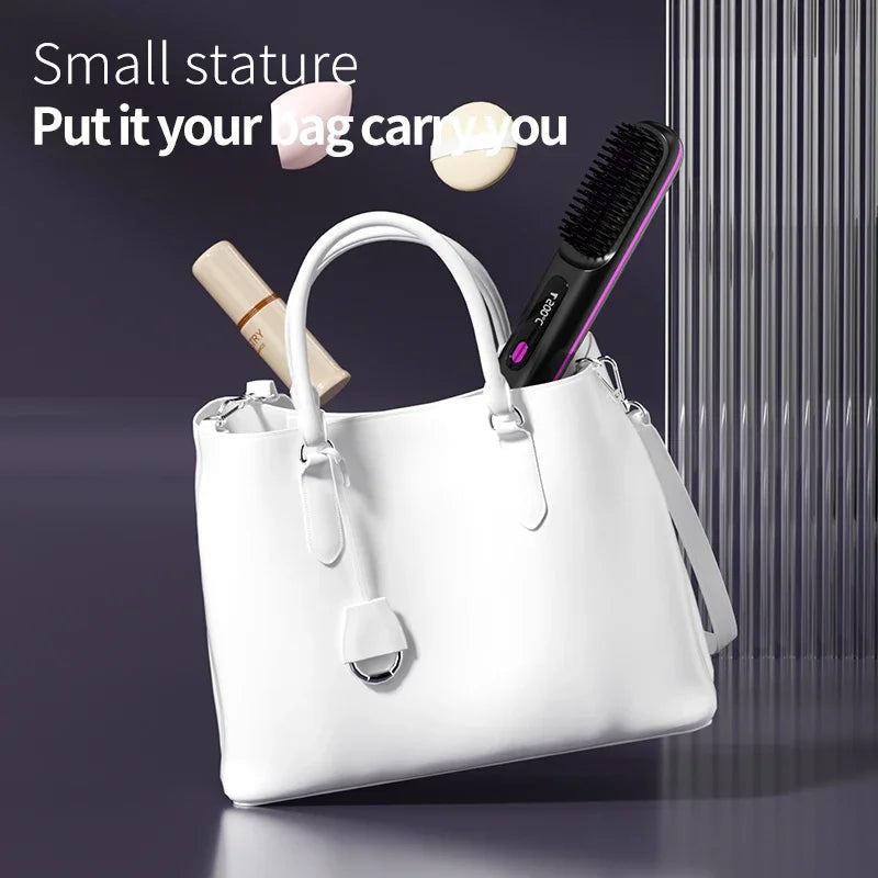 Lisseur Sans Fil Glissara - Fer à Lisser Céramique avec Écran LCD et Chargement USB
