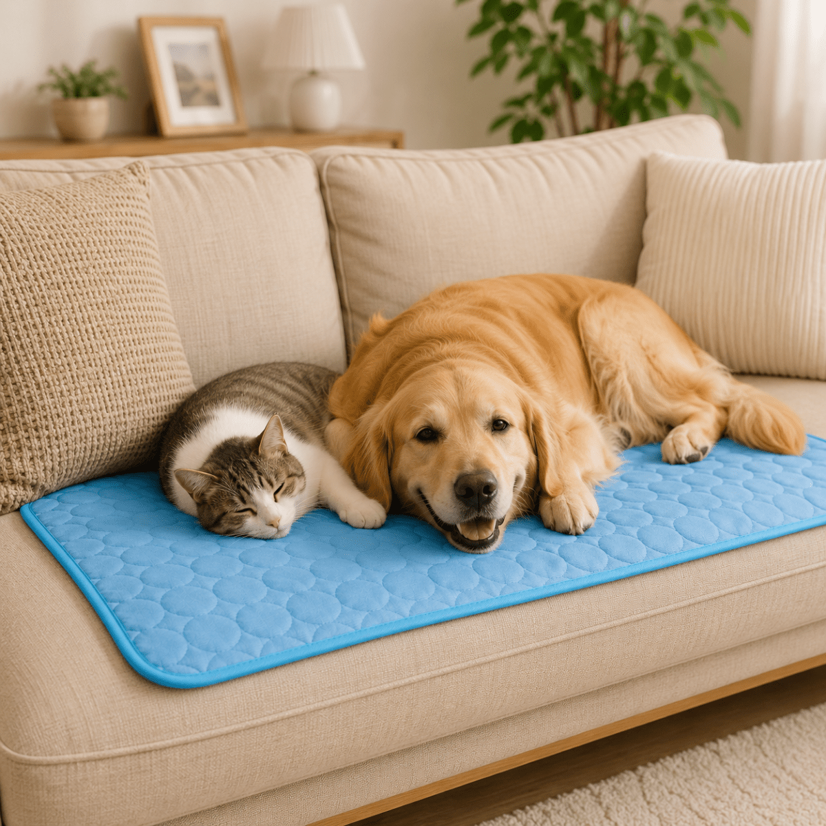 Lit Rafraîchissant Extra Large pour Chiens et Chats - Confort Optimal