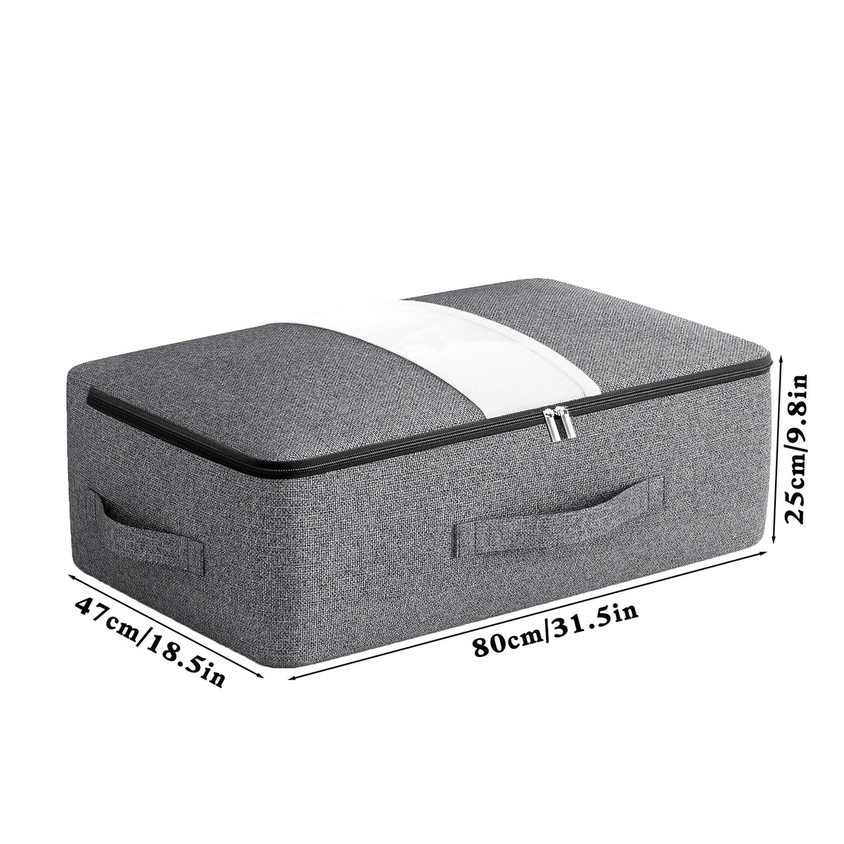 Livono - Borsa portaoggetti pieghevole extra large con finestra