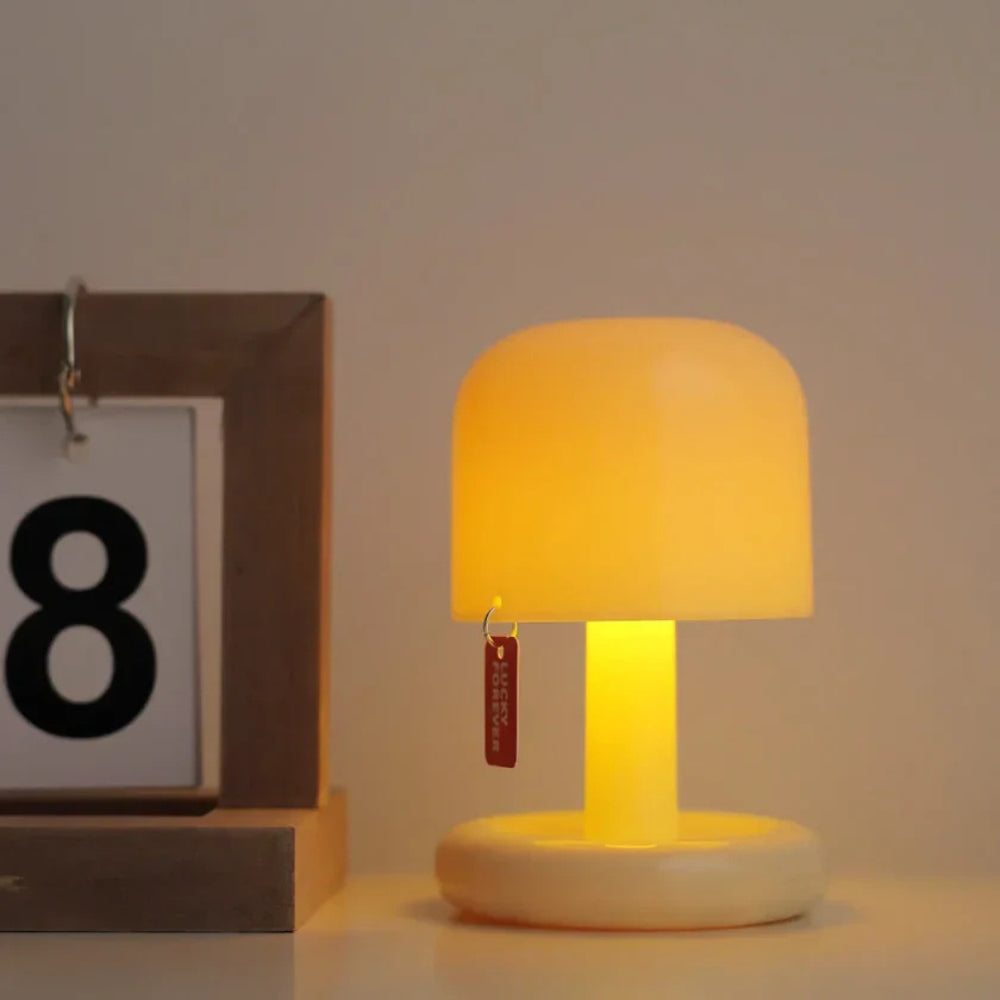 Lumia Mini - Lampe de Table Champignon Portable & Ambiante