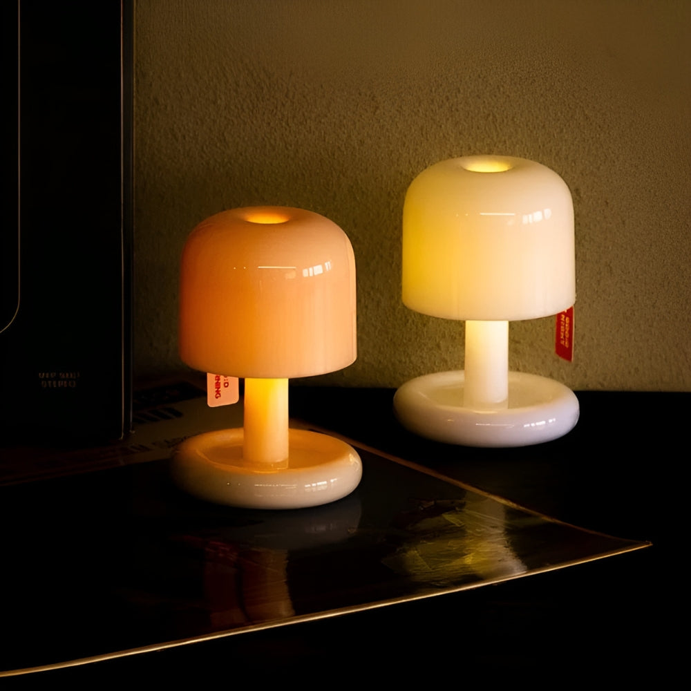 Lumia Mini - Lampe de Table Champignon Portable & Ambiante