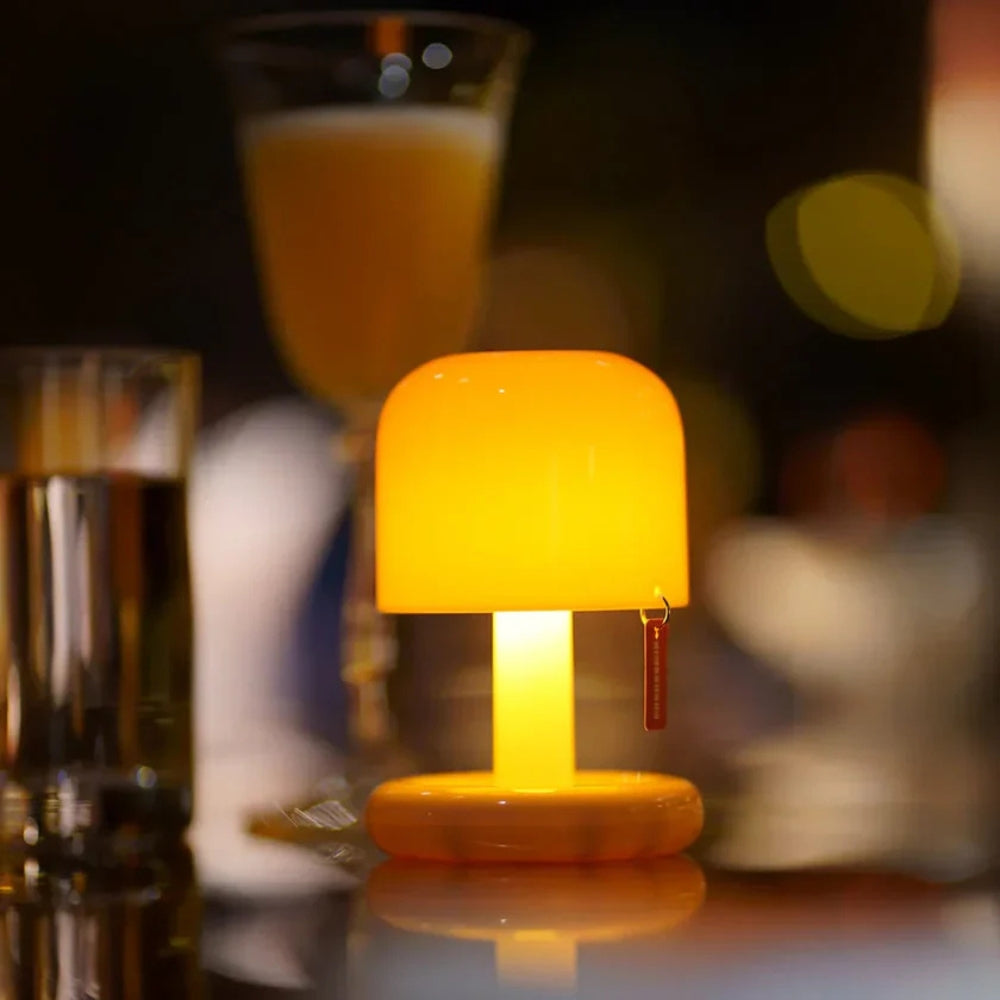 Lumia Mini - Lampe de Table Champignon Portable & Ambiante