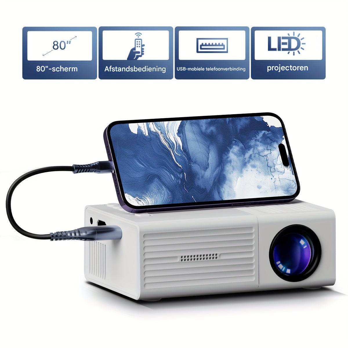 LumoBeam - Mini Proiettore Portatile 3000 Lumen a Basso Consumo Energetico