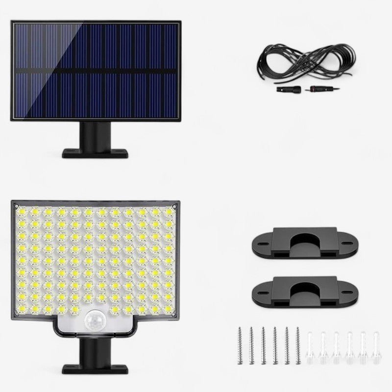 LumoGuard - Lampada Solare di Sicurezza a LED con Rilevatore di Movimento