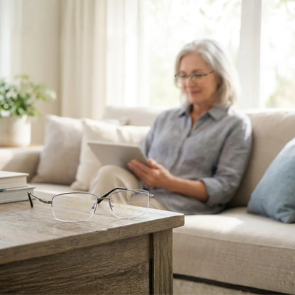 Lunettes Progressives Intelligentes avec Verres Anti-éblouissants et Filtrant la Lumière Bleue