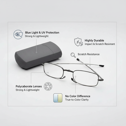 Lunettes de Lecture Pliantes Femme avec Étui Portable - Vision Claire et Design Élégant