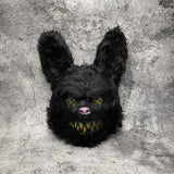 Masque Halloween En Peluche Noir - Monstre Terrifiant Unisexe