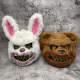 Masque Halloween En Peluche Noir - Monstre Terrifiant Unisexe