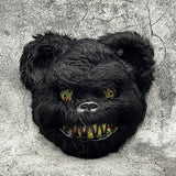 Masque Halloween En Peluche Noir - Monstre Terrifiant Unisexe