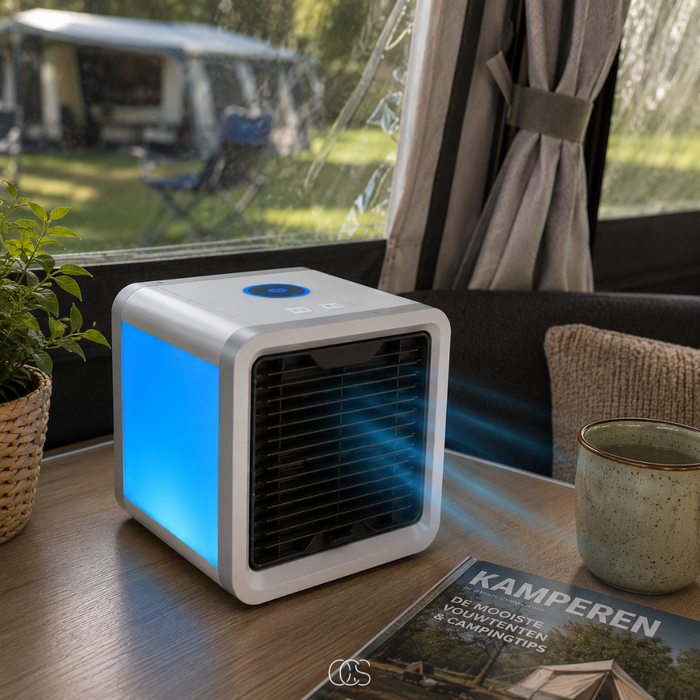 Mini Rafraichisseur D'Air Silencieux 3 En 1 Efficace Avec Humidificateur LED