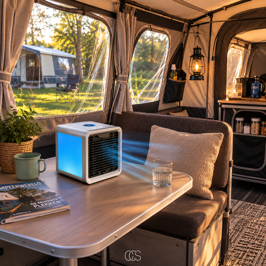 Mini Rafraichisseur D'Air Silencieux 3 En 1 Efficace Avec Humidificateur LED