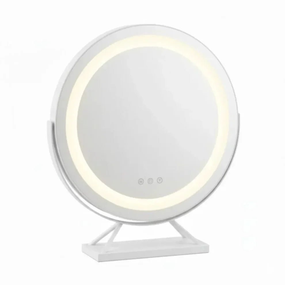 Specchio Trucco Luminoso LED Ricaricabile con Dimmer