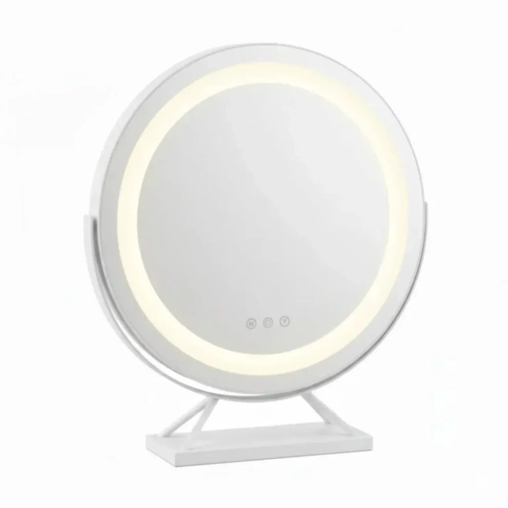 Miroir Coiffeuse Lumineux LED Rechargeable avec Variateur d'Intensité