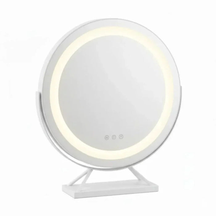 Miroir Coiffeuse Lumineux LED Rechargeable avec Variateur d'Intensité
