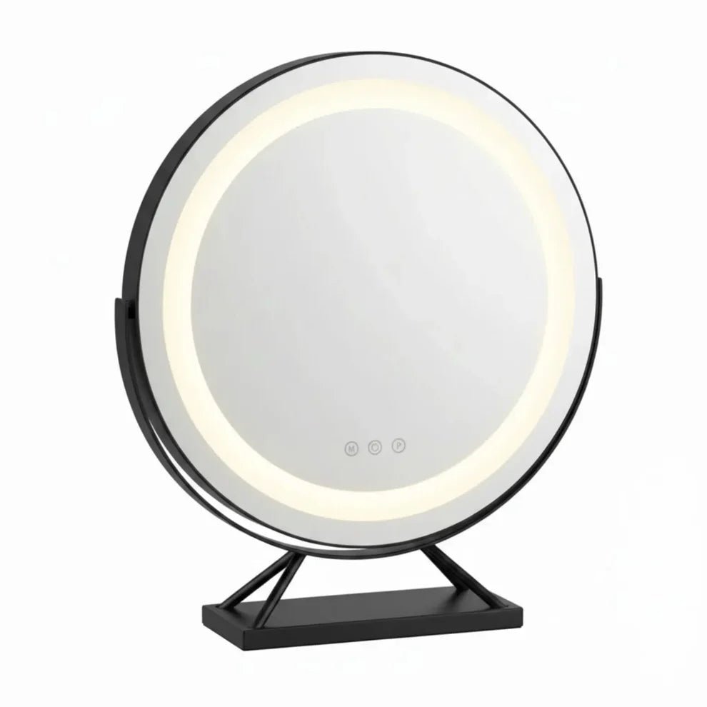 Specchio Trucco Luminoso LED Ricaricabile con Dimmer