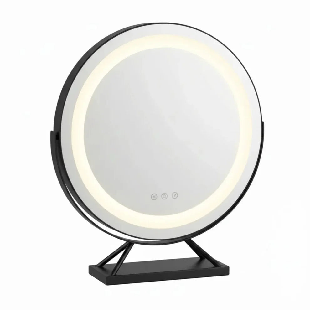 Miroir Coiffeuse Lumineux LED Rechargeable avec Variateur d'Intensité