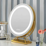Specchio Trucco Luminoso LED Ricaricabile con Dimmer