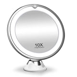 Miroir LED Maquillage Lumineux 10x avec Rotation 360°