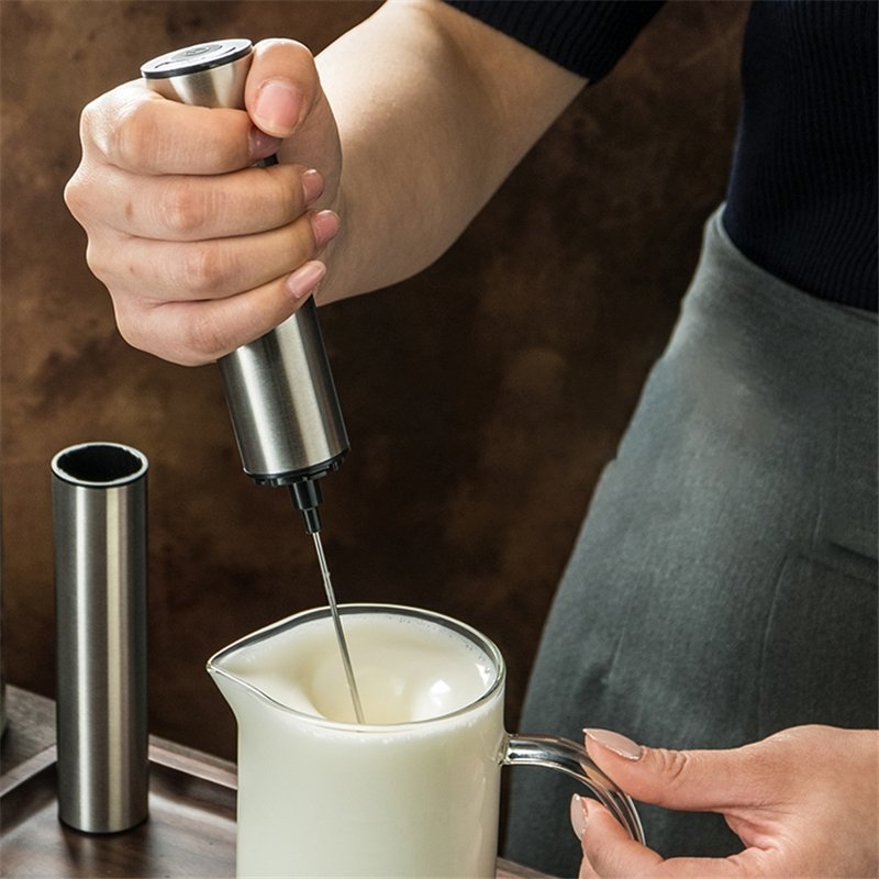 Mousseur À Lait Électrique Portable - Créez Une Mousse Crémeuse En Un Instant