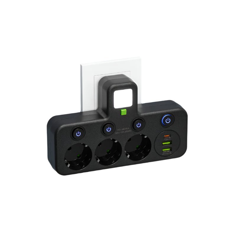 Multipresa Compatta 4 Prese e USB - Sicura e Versatile