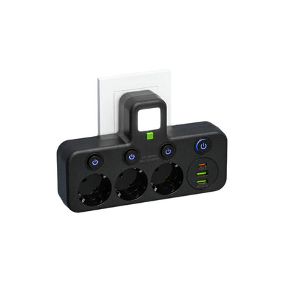 Multiprise Compacte 4 Prises et USB - Sécurisée et Polyvalente