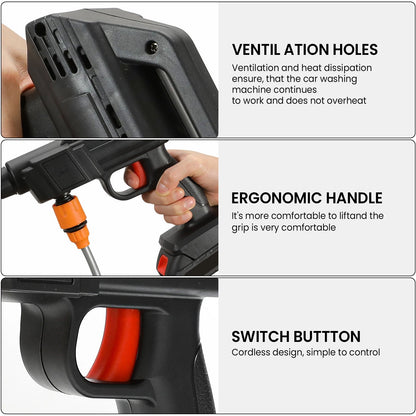 Nettoyeur Haute Pression Sans Fil - Puissant et Ergonomique avec Buse Réglable