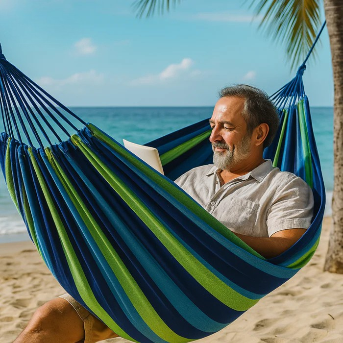 Hamac Double RelaxoLounge - Toile Durable et Stabilité Antidérapante